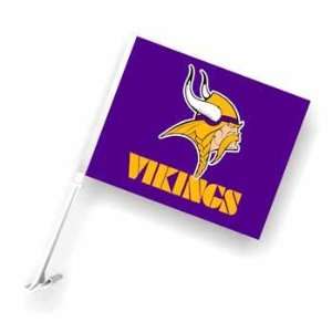  Minnesota Vikings   2 Sided Car Flags Case Pack 6: Sports 