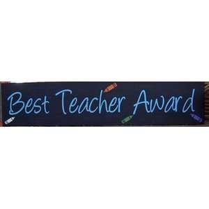  The Best Teacher Award wood sign by CreateYourWoodSign 