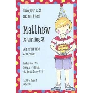   , Custom Personalized Boy Birthday Invitation, by Inviting Company