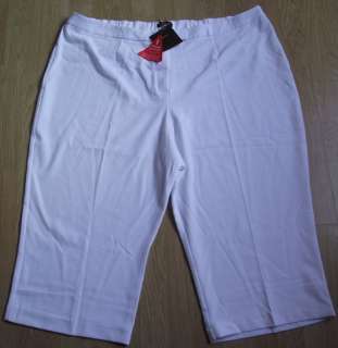 BNWTS SAVOIR WHITE CROPPED SUMMER TROUSERS SIZE 28✿  