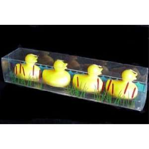4pc Yellow Rubber Duck Ducky Duckie Floating CANDLE Set:  