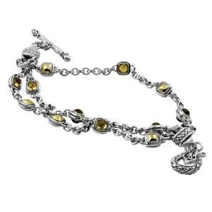 Scott Kay Jewelry B1399TPACQM75 Womens Sterling Silver and Champagne 