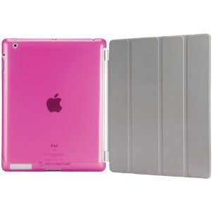 Scosche glosSEE P2 Flexible Rubber Case for New iPad and iPad2, Pink 