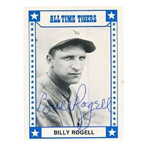  Billy Rogell Autographed/Signed Card