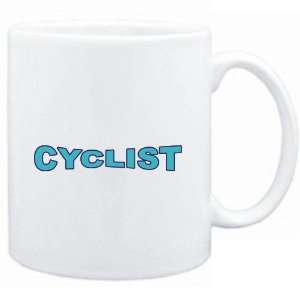  Mug White  Cyclist  Sports