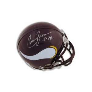   Vikings Mini Football Helmet Inscribed with 5X PB Everything Else