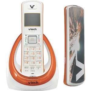  VTech LS6117 DECT 6.0 Digital Cordless Phone White/Orange 