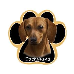 Red Dachshund Dog Paw Mouse Pad