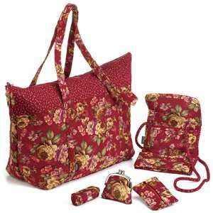  Scandia Fashion Bags & Accessories Set 3   Burgundy 