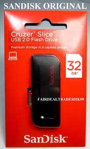 Sandisk 32GB Cruzer Slice 32GB 32 GB G USB Drive Retail  