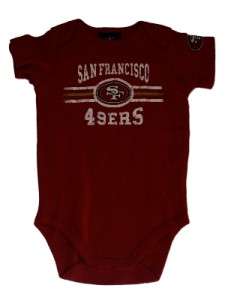 NFL Infant San Francisco 49ers Boys Baby Onesie 0 18 Months  