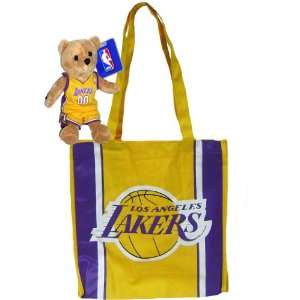  New Lakers Tote Bag Free Plush Bear Toys & Games