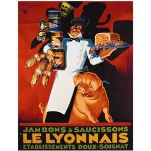  Saucisson Le Lyonnais   Poster by Henry Le Monnier (28x36 