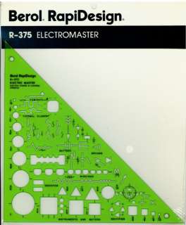 Berol Rapidesign Template   Electromaster   R 375  