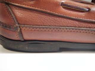   Footwear by Orvis Brown Leather Boat Mens Shoes Loafers Nice 8 D