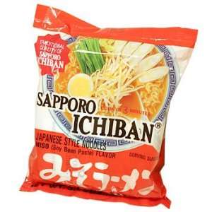 Sapporo Miso Noodles Soup 3.5 oz Grocery & Gourmet Food