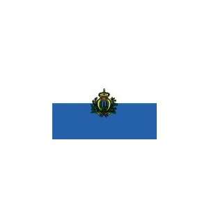  San Marino Flag with Seal, 6 x 10, Outdoor, Nylon 