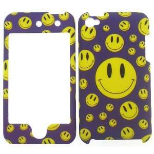  APPLE IPOD TOUCH 4 SMILEY FACE SNAP ON HARD COVER CASE 