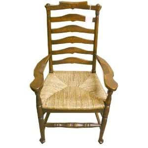  Set of 8 Northwest Oak Ladderback Dining Chairs: Furniture 