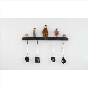 Monterey 34 Wall Mounted Pot Rack Finish Accent Copper Accents, Base 