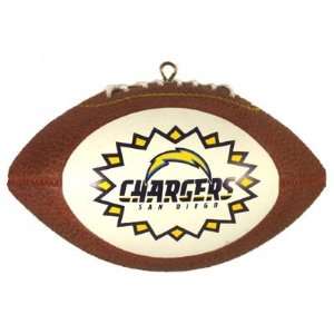 San Diego CHARGERS NFL Football Shaped Christmas ORNAMENT New