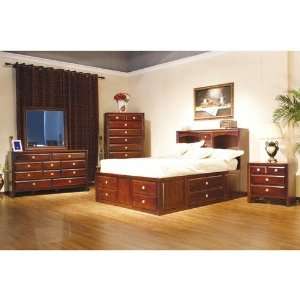  Addison Footboard in Brown Cherry   King