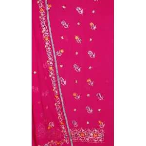  Orchid Salwar Suit with All Over Persian Floral Embroidery 