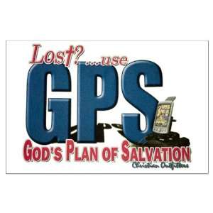    Large Poster Lost Use GPS Gods Plan of Salvation 