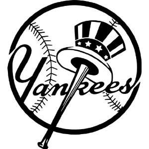  New York Yankees MLB Vinyl Decal Sticker / 4 x 3.6 