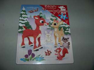CHRISTMAS Rudolph The Red Nosed Reindeer Clarice 24 piece Board PUZZLE 