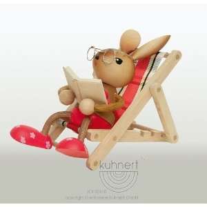    Bunny Girl Reading Book in a Deck Chair: Arts, Crafts & Sewing