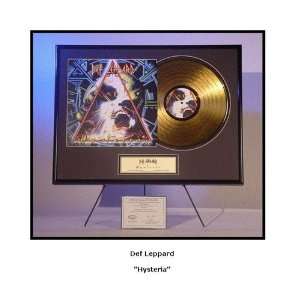  Def Leppard 24 Kt Gold Album Hysteria Sports 