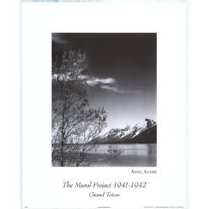  Grand Teton Park Ansel Adams   Photography Poster   16 x 