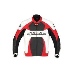  Alpinestars GP Plus Leather Jacket   60/White/Red/Black 