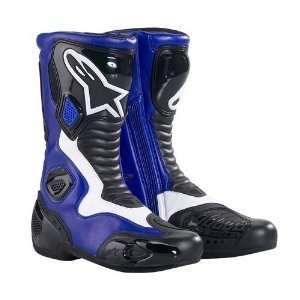  Alpinestars S MX 5 Boots , Color Black/Blue, Size 45 