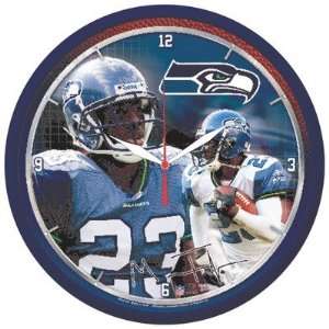  NFL 12.75 Round Clock   Seattle Seahawks and Marcus 