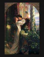 Famous Lovers canvas Romeo & Juliet by Dicksee 1800s  