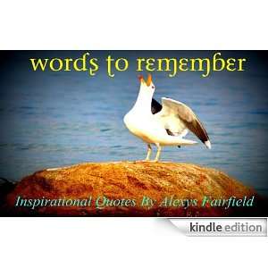  Words To Remember Kindle Store Alexys Fairfield
