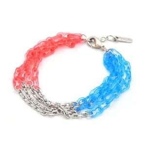  [Aznavour] Lovely & Cute Coolish Bracelet / Pink & Sky 