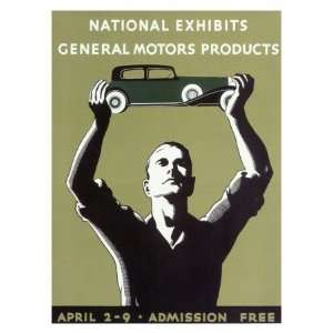  General Motors National Car Show Poster Giclee Poster 