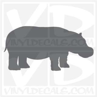 Hippo Style 2 Vinyl Decal Sticker  