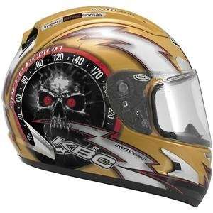  KBC Force RR Speed Demon Helmet   2X Large/Gold 