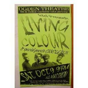  Living Colour Handbill Denver poster 