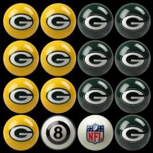  Green Bay Packers NFL Home vs. Away Billiard Balls Full 