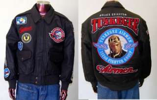 Tuskegee Airmen Dark Brown Leather Jacket Coat L 5XL  