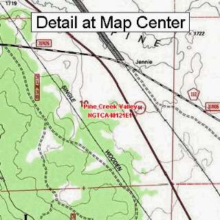  USGS Topographic Quadrangle Map   Pine Creek Valley 