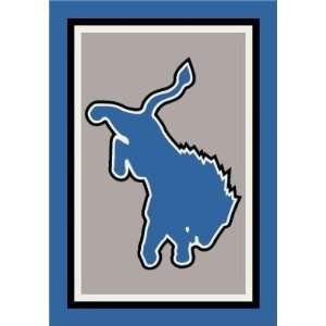    Milliken Detroit Lions 3 10 x 5 4 blue Area Rug: Home & Kitchen