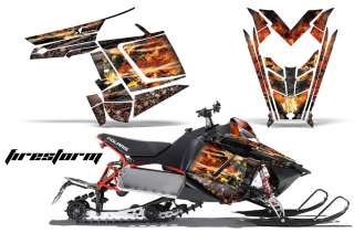 Snowmobile Stickers on Graphic Decals Wrap Kit Arctic Cat Cross Snowmobile Sled 2012 Bomber