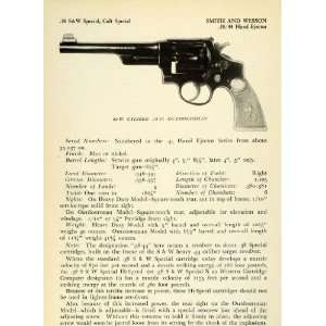 1948 Print .38 44 Smith Wesson Outdoorsman Hand Ejector Revolver Colt 