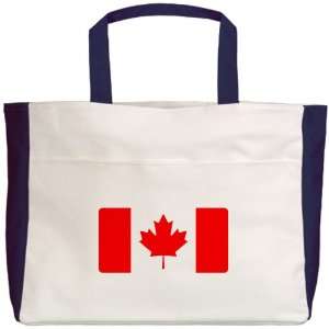  Beach Tote Navy Canadian Canada Flag HD: Everything Else